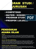 Program Studi - Bidang Ilmu Agama