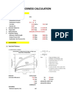 Tank Plate Thickness Calculation: 1. Design Criteria A. Product: B. Properties Product