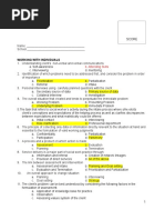 Score: Working With Individuals