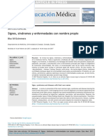 Signos, Sindromes y Enfermedades Con Nombre Propio