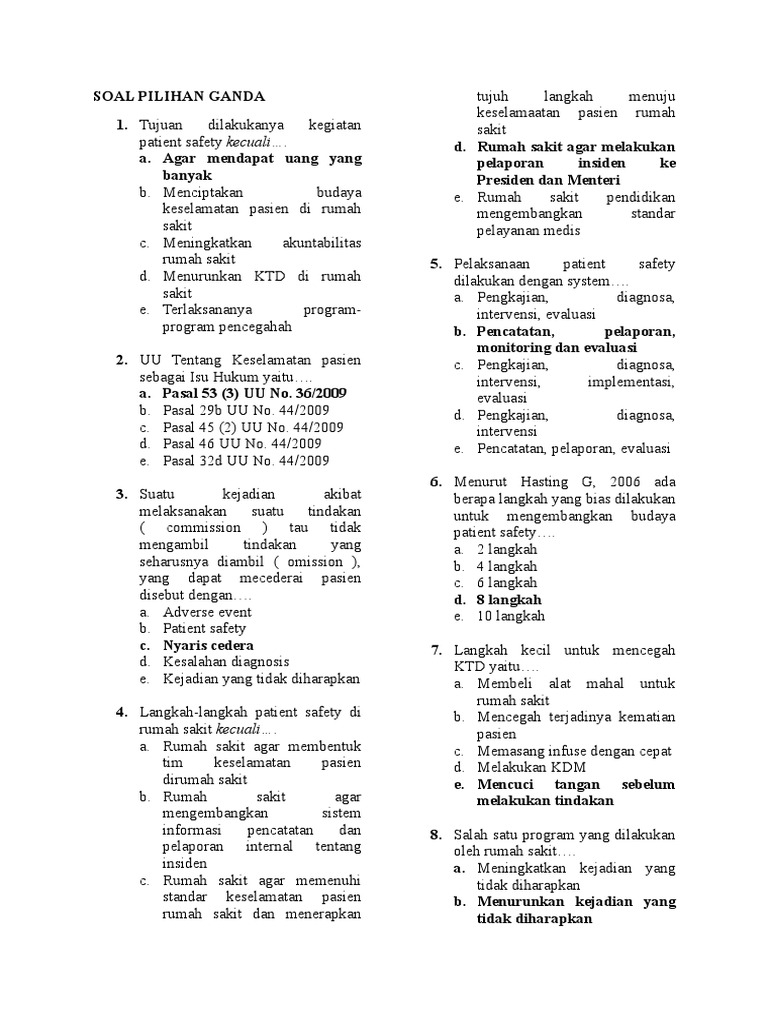 Kumpulan Soal Mps 3 Kelas