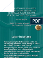 Studi Penggunaan Analgetik