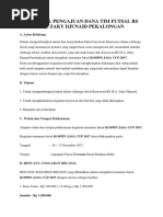 Contoh Proposal Futsal