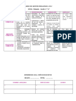 Gestión pedagógica primaria grado 1