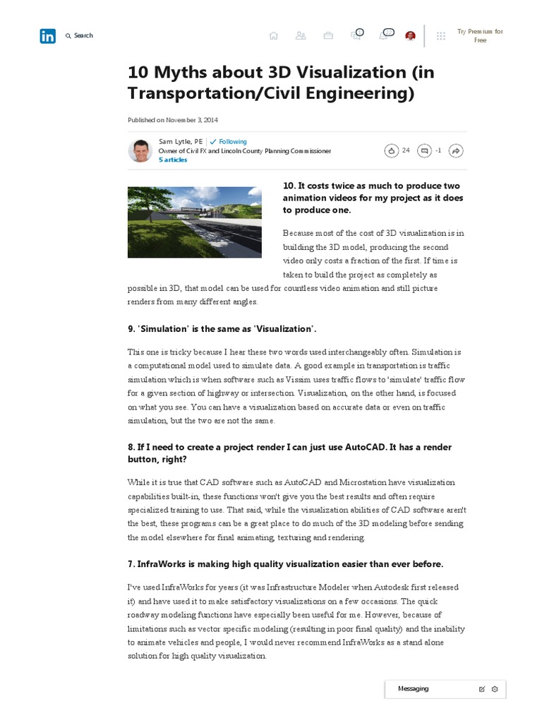 Myths of 3D Visualization in Engineering | PDF | 3 D Modeling ...
