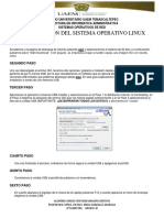 Instalación Del Sistema Operativo Linux