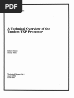 A Technical Overview of The Tandem TXP Processor: Robert Horst Sandy Metz