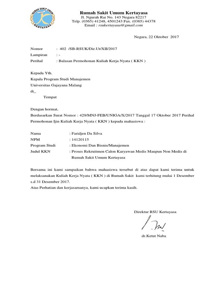 Download 67+ Contoh Surat Balasan Terbaik Gratis