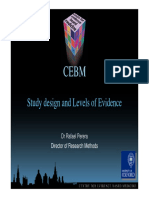 Study Design and Levels of Evidence: Director of Research Methods