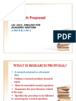 Lel 1012 - Writing Research Proposal