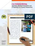 Manual On Technical Writing Public Awareness Seminar Presentation and Proposal Preparation For Coconut Researches