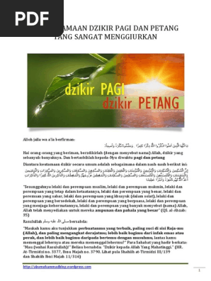 10 Keutamaan Dzikir Pagi Dan Petang Yang Sangat Menggiurkan1