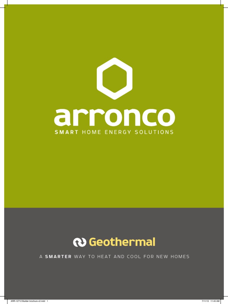 Arronco New Home Geo Brochure New Hvac Air Conditioning