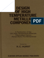 Design of High Temperature Metallic Components - by R.C. Hurst