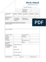 Change Management Form