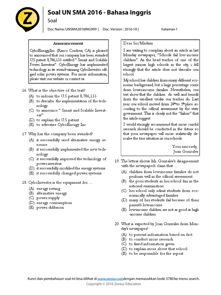 080423 B Inggris Ipa Ips P12 A Pdf Snake Advertising