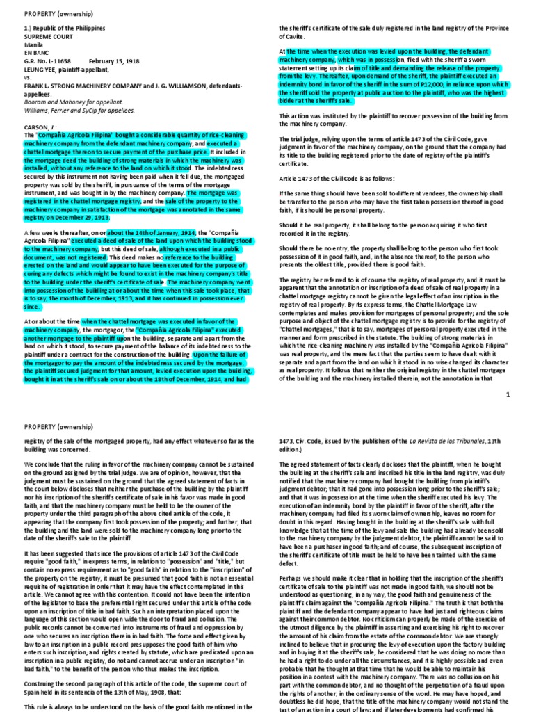 Supreme Court Ruling on Property Ownership | PDF | Mortgage Law | Property