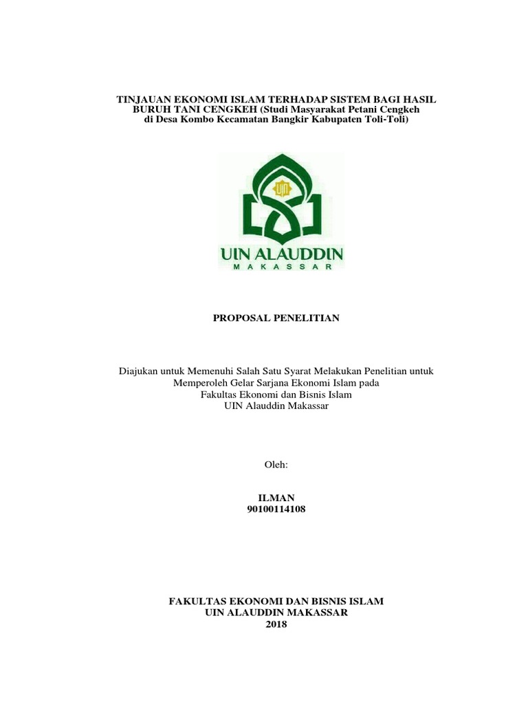 Judul Skripsi Ekonomi Islam