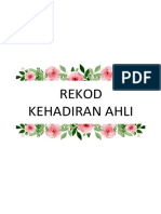 Pink Rekod Kehadiran Ahli Header