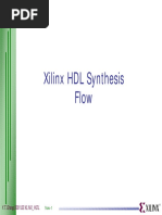 Xilinx HDL Synthesis Flow: Y.T.Chang/2001.02/XLNX - HDL