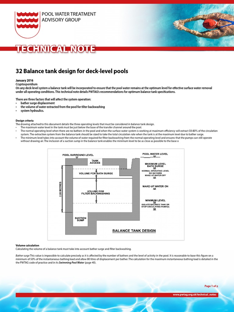 32 Balance Tank Design For Deck Level Pools PDF Swimming Pool Tanks