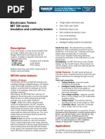 Electricians Testers MIT 300 Series Insulation and Continuity Testers
