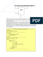 DFF and counter examples using VHDL sequential logic constructs