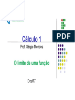 Slide 1 - o Limite de Uma Funcao