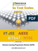 All India Test Series Leaflet