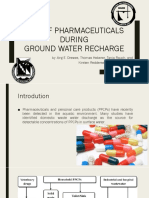 Fate of Pharmaceuticals During Groundwater Recharge