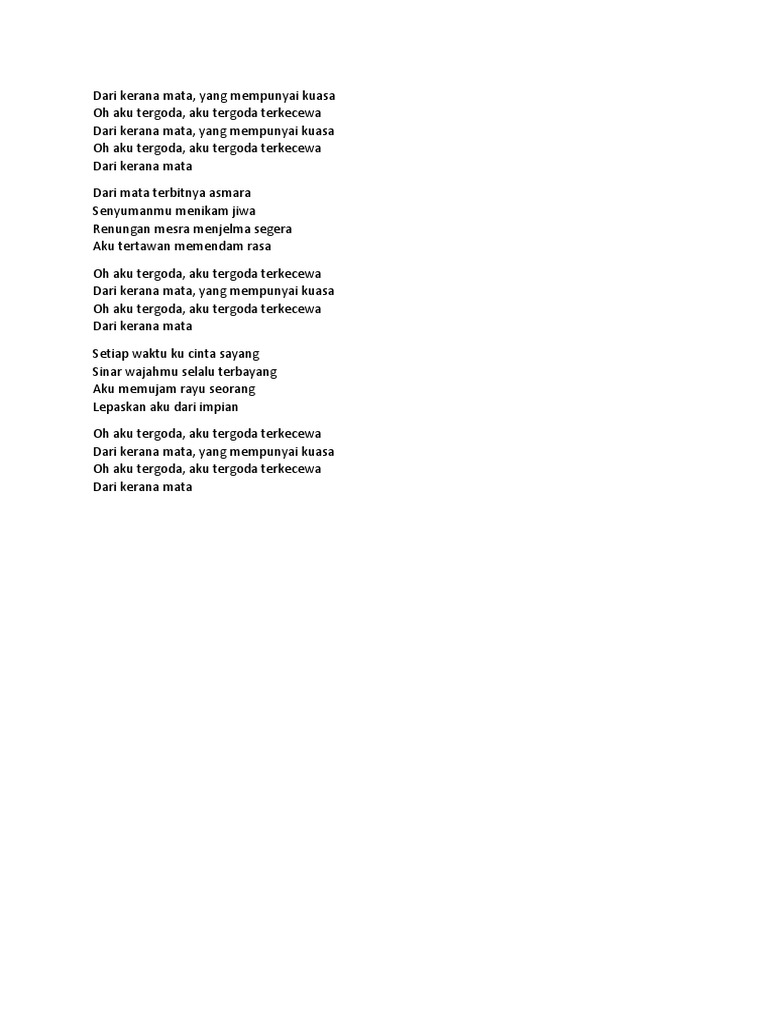 Dari Kerana Mata Pdf