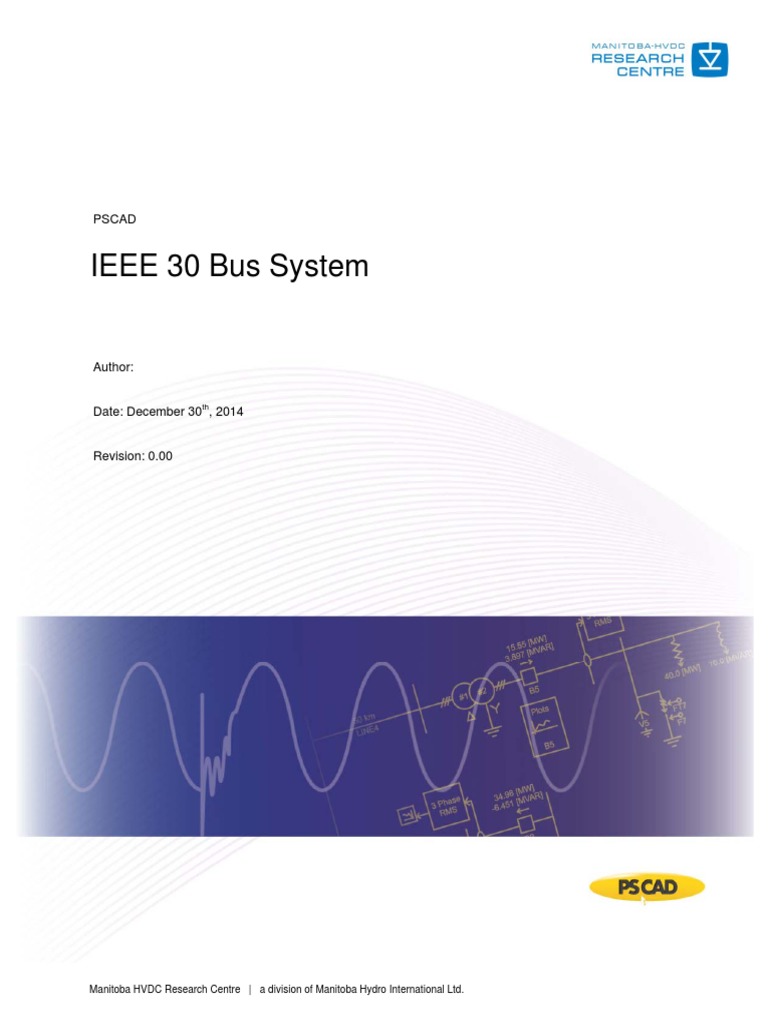 Ieee 30 Bus Technical Note | PDF | High Voltage Direct Current ...