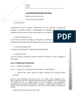 Especificaciones Tecnicas Infraestructura Electrica X JJ