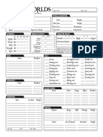Savage Worlds Fillable Character Sheet PDF
