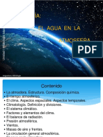 Clase Hidrologia: El Agua en La Atmosfera