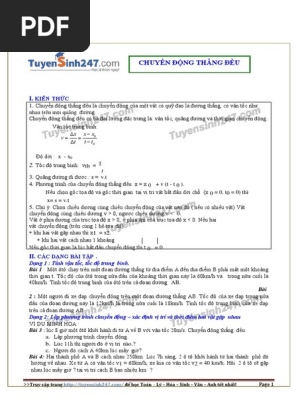 6. Ứng dụng của chuyển động thẳng đều trong thực tế