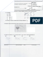 Teste Vetores e Isometrias ESAG Prof Paula Gomes PDF