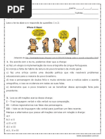 Atividade de Português Interpretação de Texto Charge Para ENEM 3ª Anos Pronta Para Imprimir (1)