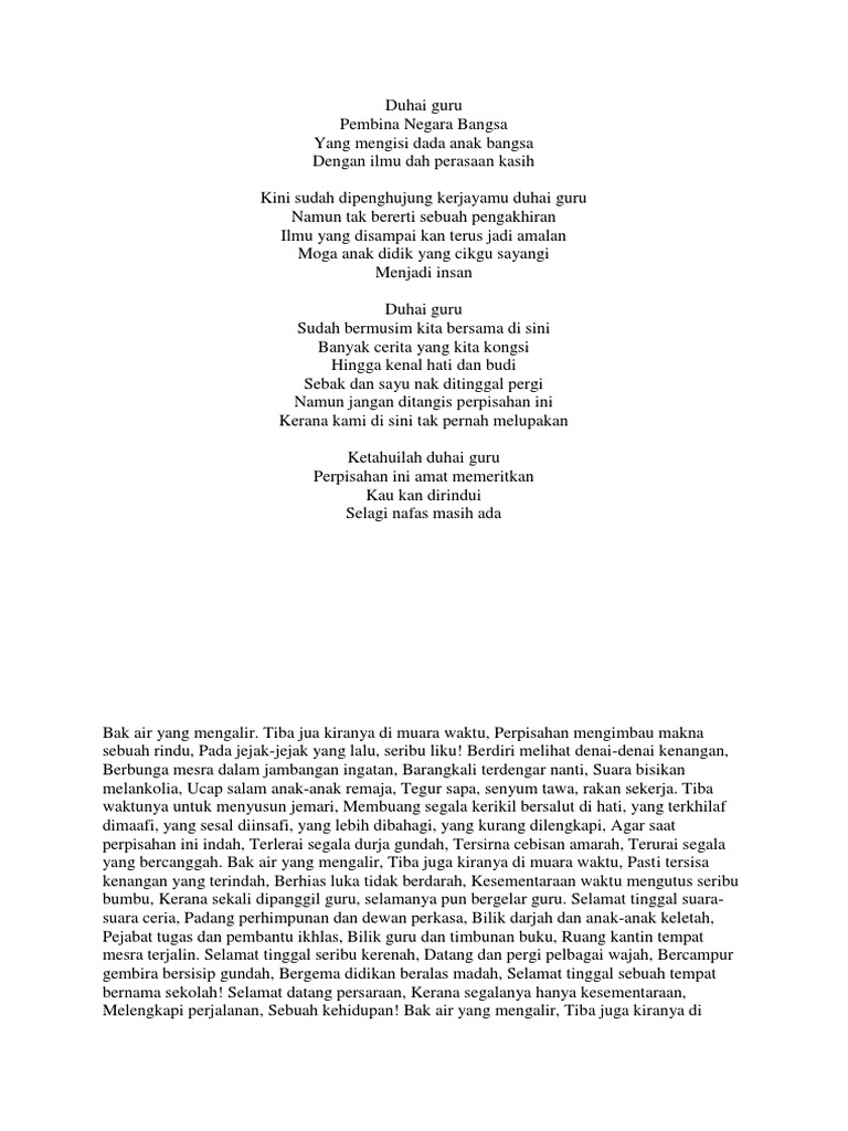 Sajak Persaraan Pdf
