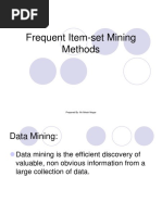 Frequent Item-Set Mining Methods: Prepared By-Mr - Nilesh Magar