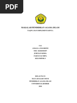 Makalah Pendidikan Agama Islam Docx