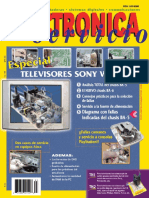 Especial de Televisores SONY Vega (Electronica y Servicio No. 63)