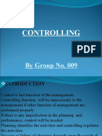 Controlling: by Group No. 009