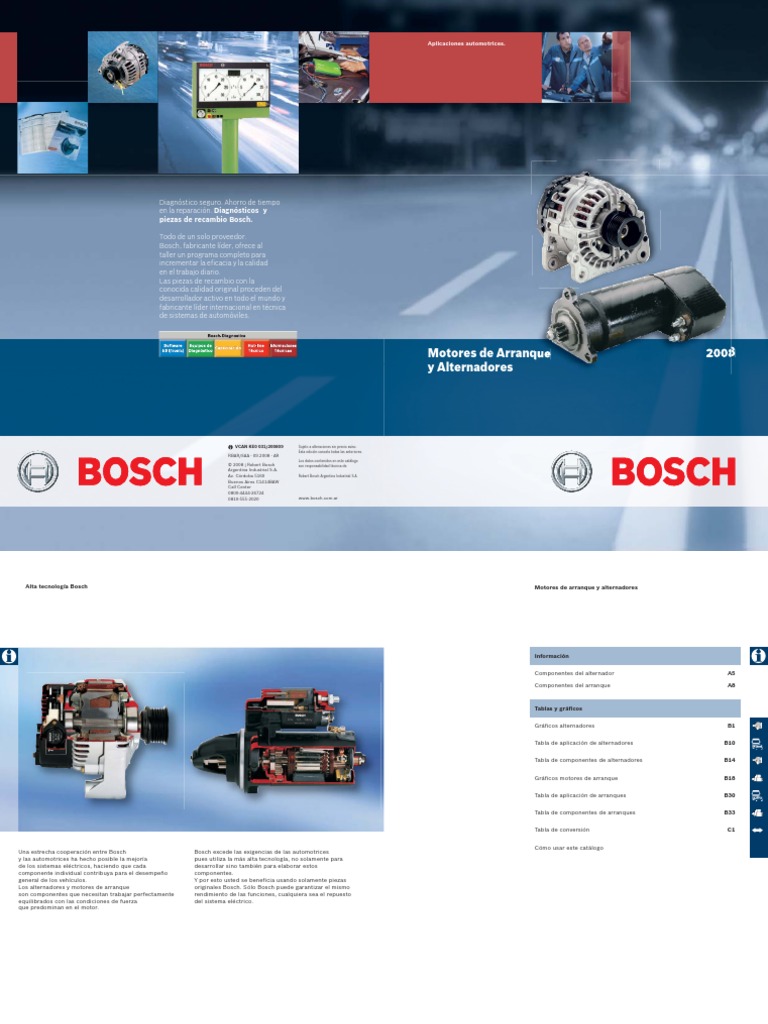 Catalogo Motores Arranque Y Alternadores Voltaje Electronica