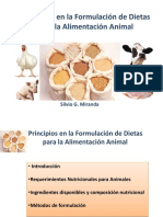 Principios en La Formulación de Dietas