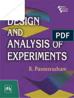 Design and Analysis of Experiments