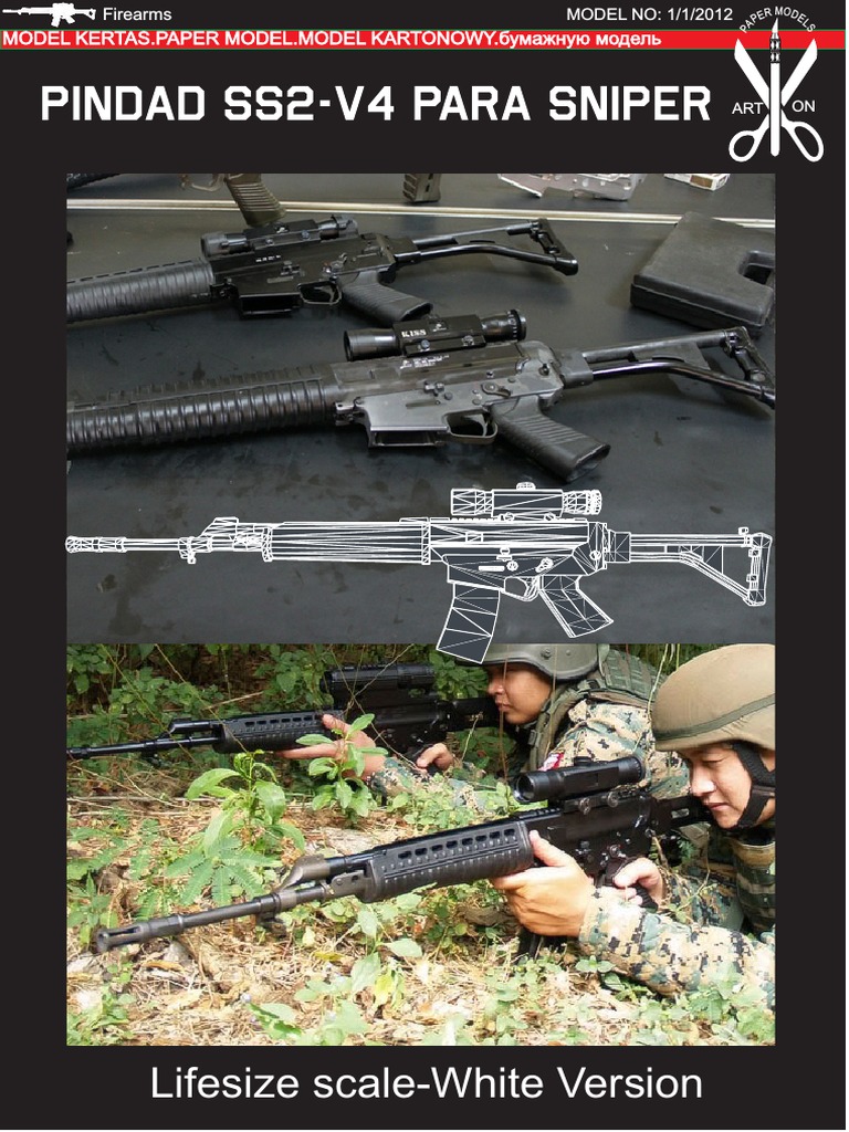 Printable Papercraft Gun Templates