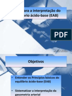 Interpretação da gasometria arterial e equilíbrio ácido-base