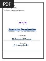 Seawater Desalination