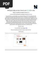 How To Earn 25 $ in A Day